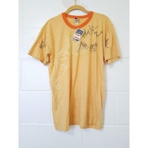 NWT Autographed by Johnny Layton + more SPLIT Mens S/S t-Shirt * L Made in USA